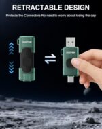 KOOTION 32GB Dual USB-A & Type-C Flash Drive up to 100MB/s USB 3.2 Gen 1 - Image 2