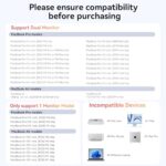 USB C Docking Station Dual Monitor for MacBook Pro - Image 2