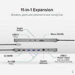 Plugable 11-in-1 USB-C Hub, 100W USB-C Pass-Through - Image 3