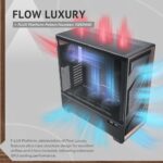 Antec Flux Pro, 6 x PWM Fans Included, High-Airflow Front Panel with Walnut Wood - Image 2