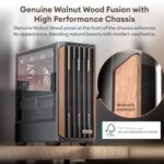 Okinos Genuine Walnut Wood PC Case, Support 360mm Radiator on Top - Image 2