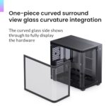 JONSBO TK-3 Black One-piece Curved Glass ATX Mid Tower Pc Case - Image 2