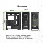 RAIJINTEK Arcadia III Tempered Glass Mid Tower ATX PC Case with Tempered Glass - Image 2