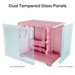 Vetroo AL900 Pink ATX PC Case with 270° Full View Tempered Glass - Image 2