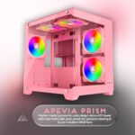 Apevia Prism-PK Dual Chamber Micro-ATX Case with 7X ARGB PWM Fans - Image 2