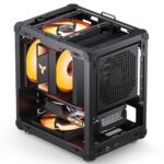 JONSBO C6-ITX Black Mini ITX Handled Mesh PC Case - Image 2