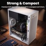 Zalman CUBIX Compact Mini Tower mATX Micro-ATX PC Case, White - Image 2