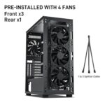 DARKROCK Classico Storage Master ATX NAS Computer Case with 4x120mm Fans - Image 3