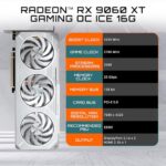 GIGABYTE RadeonTM RX 9060 XT Gaming OC ICE 16G Graphics Card (16GB GDDR6 - Image 2
