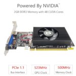 GeForce GT 610 2G DDR3 Low Profile Graphics Card, PCI Express 1.1 x16, HDMI/VGA - Image 2