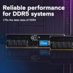Crucial 16GB DDR5 RAM, 4800MHz CL40 Desktop Memory, UDIMM 288-Pin - Image 2