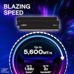 Crucial Pro 64GB DDR5 RAM Kit (2x32GB), 5600MHz (or 5200MHz or 4800MHz) Desktop - Image 2