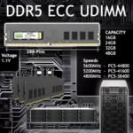 32GB 1X32GB DDR5 5600MHz PC5-44800 2Rx8 1.1V CL46 288-PIN ECC Unbuffered UDIMM - Image 2