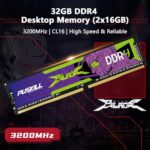PUSKILL DDR4 32GB (2x16GB) 3200MHz PC RAM - Image 2