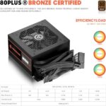 ARESGAME AGV Series 500W Power Supply, 80 Plus Bronze Certified - Image 2