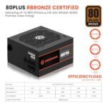 ARESGAME AGV750 750W Power Supply, 80 Plus Bronze Certified - Image 2