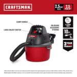 CRAFTSMAN CMXEVBE17250 2.5 Gallon 2.5 Peak HP Wet Dry Shop Vacuum - Image 2