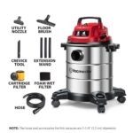 Vacmaster 5-Gallon* 4 Peak HP Stainless Steel Wet/Dry Vacuum – VOC508S 1101 - Image 2