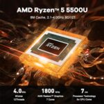 Beelink SER5 Mini PC, Ryzen 5 5500U 6C/12T, 16GB DDR4 RAM 480GB NVMe SSD - Image 2