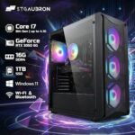 STGAubron Gaming PC Desktop,Corei7 8th Gen,RTX 3050 6G,16G DDR4,1T SSD - Image 2