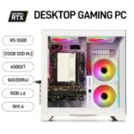 Gaming PC Desktop Computer - Ryzen 5 5500, Radeon RX 6500XT 4GB, 16GB DDR4 RAM - Image 2