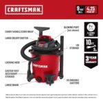 CRAFTSMAN CMXEVBE17590 9 Gallon 4.25 Peak HP Wet Dry Shop Vacuum - Image 2
