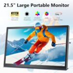 21.5inch Large Portable Monitor for Laptop, FHD 1080P 75Hz VESA Supported USB-C - Image 2