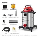 Vacmaster VOC812SF 1101 8-Gallon Premium Stainless Steel Wet/Dry Vacuum - Image 2