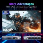 KTC 24 Inch Computer Monitor, FHD 144Hz Office Gaming, H24B9S - Image 2