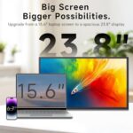 23.8 Inch Portable Monitor for Laptop, 120Hz FHD 1080P IPS External Monitor - Image 2