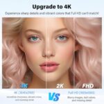 Innoview 23.8” 4K Large Portable Monitor, UHD (3840*2160) 100%sRGB IPS Speakers - Image 2