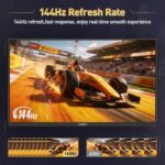 KOORUI 24 Inch Gaming Monitor 144Hz Full HD 1920 x 1080p IPS Ultra-Slim Display - Image 2