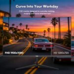 24 Inch Curved Monitor, FHD 1080P 100Hz VA Computer Display for PC - Image 2