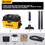 DEWALT DXV04T 4 Gallon Wet/Dry Shop Vacuum, 5 Peak HP Portable Corded Vac with - Image 2