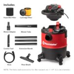 Vacmaster Wet/Dry Vacuum with Detachable Blower 6 Gallon 5 Peak HP-VBVB611PF - Image 2