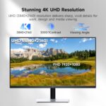 KTC 32 Inch 4K UHD White Computer Monitor, HDR VA Panel, H32U6 - Image 2