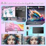 32 Inch 4K UHD Monitor, Computer Monitor, 4000:1 Contrast Display - Image 3