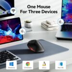 TECKNET Ergonomic Mouse, Wireless Bluetooth Vertical Mouse - Image 2