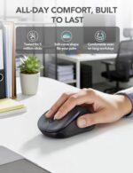 Trueque Wireless Mouse for Laptop, Ergonomic 6-Button Mouse, Space Gray - Image 2