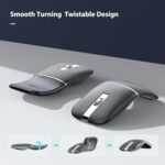 Bluetooth Wireless Arc Travel Mouse, Bluetooth 5.0/4.0 & 2.4G Tri-Mode - Image 2