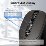TECKNET Wireless Mouse with LED Display,Tri-Mode Bluetooth Mouse for Laptop - Image 2