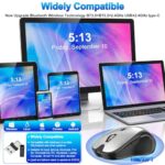 Mouse for MacBook Wireless Bluetooth Laptop Mac Pro Air Mice with Jiggler - Image 2
