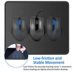 JIKIOU Mouse Pad with Stitched Edge, Perfect Size-10.2x8.3in Black - Image 2