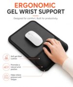 eulps Ergonomic Mouse Pad with Wrist Rest, Gel Mousepad with Soft Wrist Support - Image 2