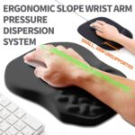 Ergonomic Slope Mouse Pad Wrist Support, Wrist Rest Mousepad for Carpal Tunnel - Image 2