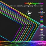 BladeHawks RGB Gaming Mouse Pad Extra Large Extended 31.5x12 Inch-Black - Image 2