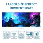Dazzling Galaxy Gaming Mouse Pad Blue Desk Mat XL Mouse Gaming Pads - Image 2