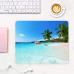 Auhoahsil Mouse Pad, 12 x 10 in Summer Beach Theme Computer Mouse Pad for Desk - Image 2