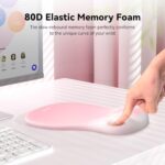 TECKNET Ergonomic Mouse Pad with Wrist Rest, Smooth Surface & Non-Slip Base - Image 2