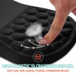 Ergonomic Mouse Pad Wrist Support with Memory Foam Massage Bulge - Image 2